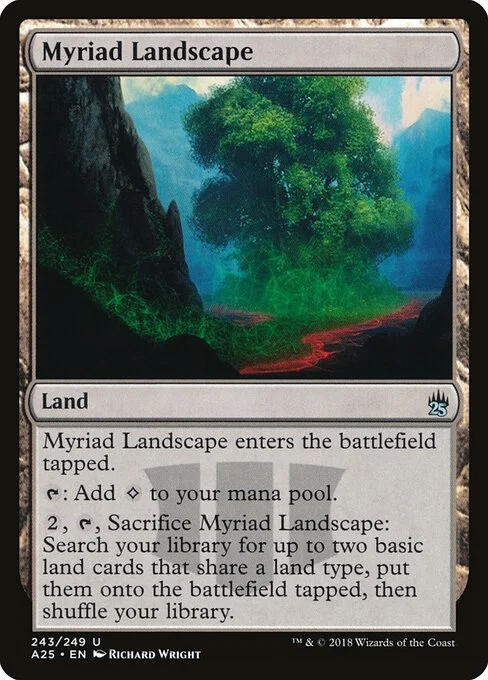 Myriad Landscape, carta Magic di tipo Land illustrata da Richard Wright
