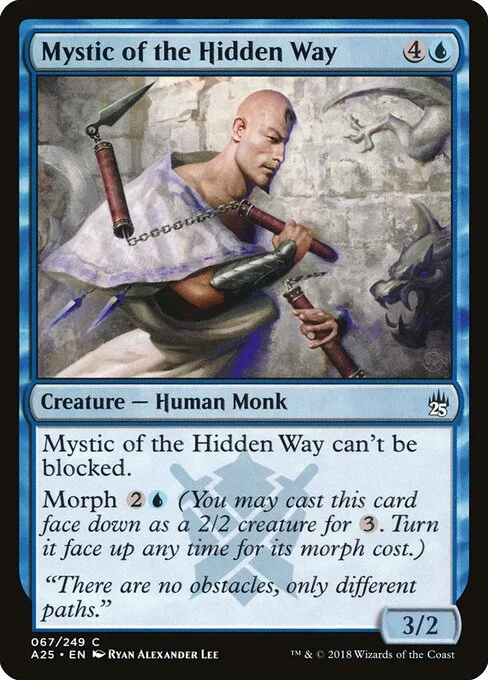 Mystic of the Hidden Way, carta Magic di tipo Creature — Human Monk illustrata da Ryan Alexander Lee