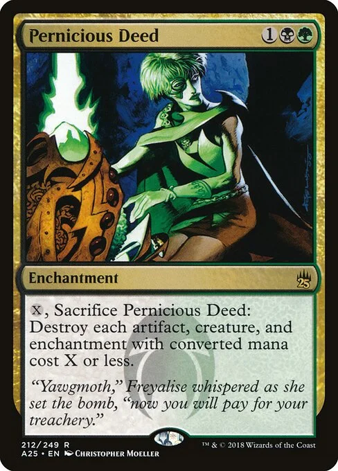 Pernicious Deed, carta Magic di tipo Enchantment illustrata da Christopher Moeller