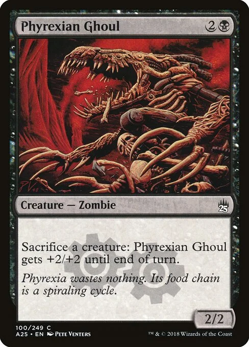 Phyrexian Ghoul, carta Magic di tipo Creature — Phyrexian Zombie illustrata da Pete Venters