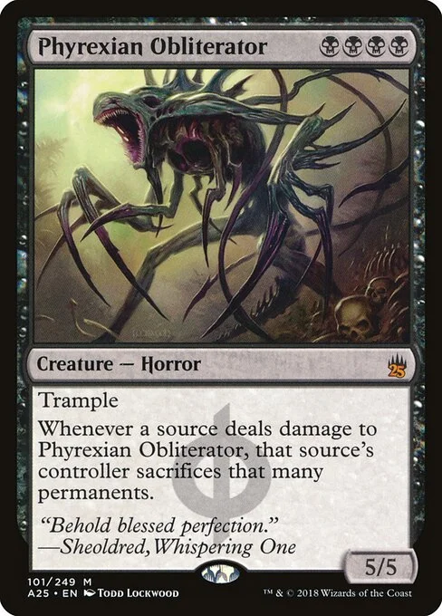 Phyrexian Obliterator, carta Magic di tipo Creature — Phyrexian Horror illustrata da Todd Lockwood
