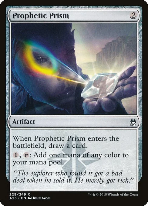 Prophetic Prism, carta Magic di tipo Artifact illustrata da John Avon