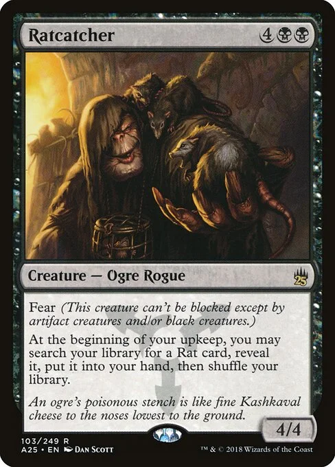 Ratcatcher, carta Magic di tipo Creature — Ogre Rogue illustrata da Dan Murayama Scott