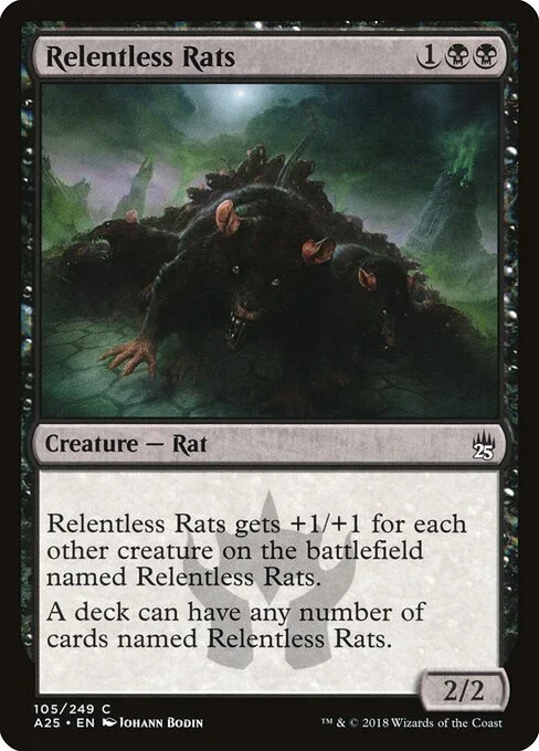 Relentless Rats, carta Magic di tipo Creature — Rat illustrata da Johann Bodin
