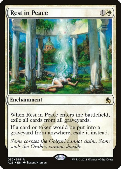 Rest in Peace, carta Magic di tipo Enchantment illustrata da Terese Nielsen