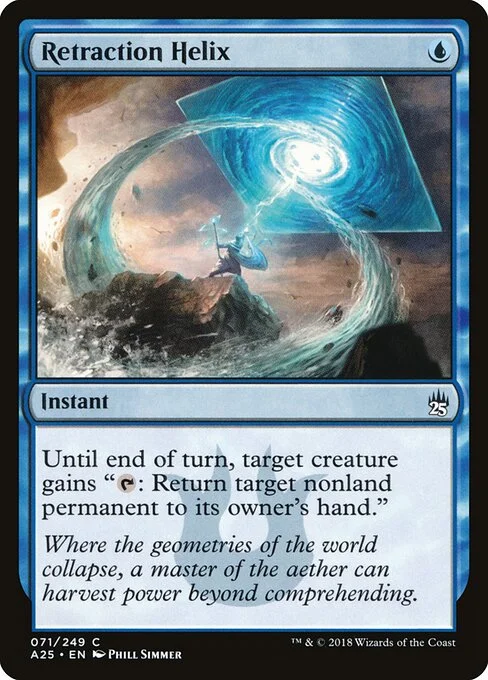 Retraction Helix, carta Magic di tipo Instant illustrata da Phill Simmer