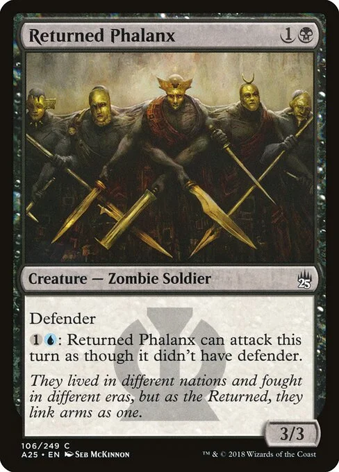 Returned Phalanx, carta Magic di tipo Creature — Zombie Soldier illustrata da Seb McKinnon
