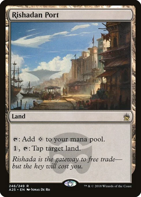 Rishadan Port, carta Magic di tipo Land illustrata da Jonas De Ro