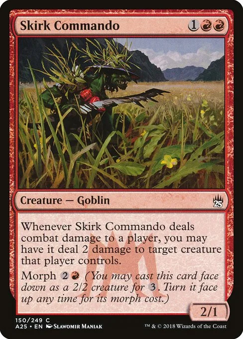 Skirk Commando, carta Magic di tipo Creature — Goblin illustrata da Slawomir Maniak