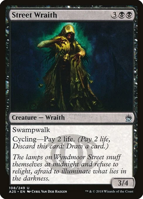 Street Wraith, carta Magic di tipo Creature — Wraith illustrata da Cyril Van Der Haegen