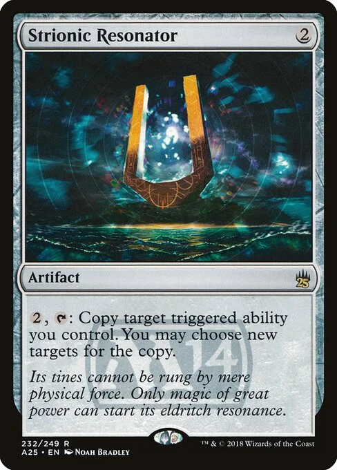 Strionic Resonator, carta Magic di tipo Artifact illustrata da Noah Bradley