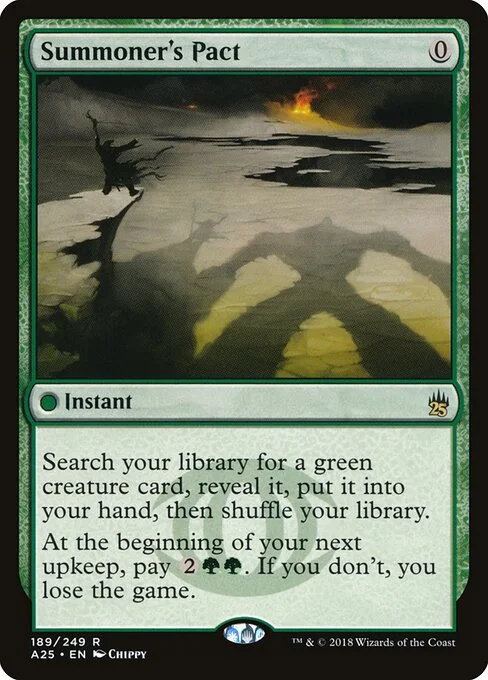 Summoner's Pact, carta Magic di tipo Instant illustrata da Chippy