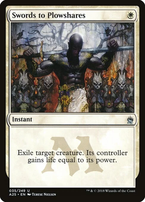 Swords to Plowshares, carta Magic di tipo Instant illustrata da Terese Nielsen