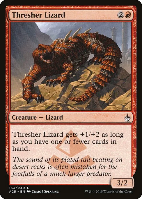 Thresher Lizard, carta Magic di tipo Creature — Lizard illustrata da Craig J Spearing