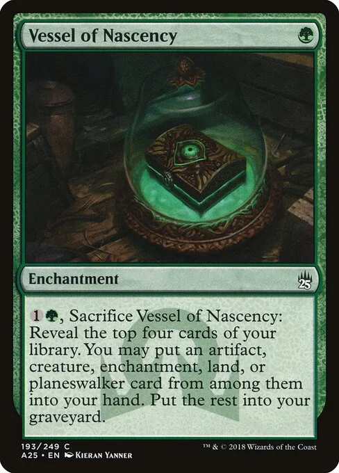 Vessel of Nascency, carta Magic di tipo Enchantment illustrata da Kieran Yanner