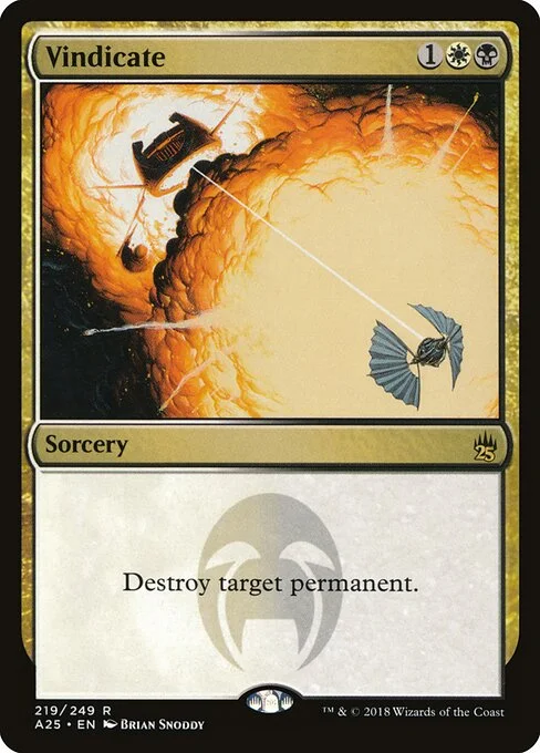 Vindicate, carta Magic di tipo Sorcery illustrata da Brian Snõddy
