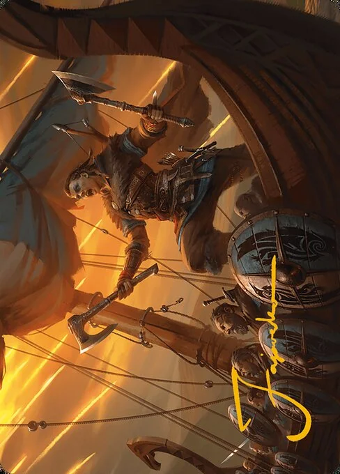 Eivor, Battle-Ready // Eivor, Battle-Ready, carta Magic di tipo Card // Card illustrata da Fajareka Setiawan