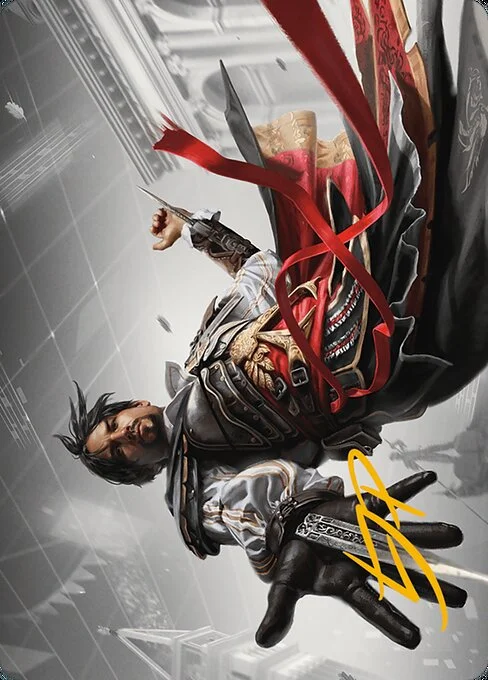 Ezio Auditore da Firenze // Ezio Auditore da Firenze, carta Magic di tipo Card // Card illustrata da Luisa J. Preissler