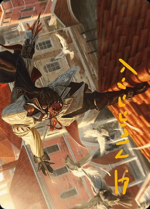 Ezio, Blade of Vengeance // Ezio, Blade of Vengeance, carta Magic di tipo Card // Card illustrata da Jake Murray