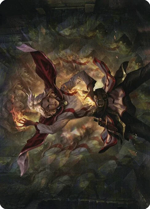 Delina, Wild Mage // Delina, Wild Mage, carta Magic di tipo Card // Card illustrata da Wisnu Tan