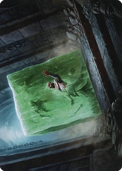 Gelatinous Cube // Gelatinous Cube, carta Magic di tipo Card // Card illustrata da Olivier Bernard