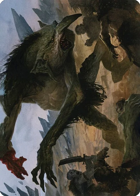 Loathsome Troll // Troll, carta Magic di tipo Card // Card illustrata da Svetlin Velinov