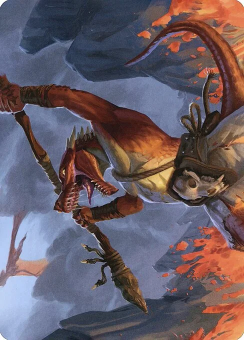 Minion of the Mighty // Kobold, carta Magic di tipo Card // Card illustrata da Oriana Menendez
