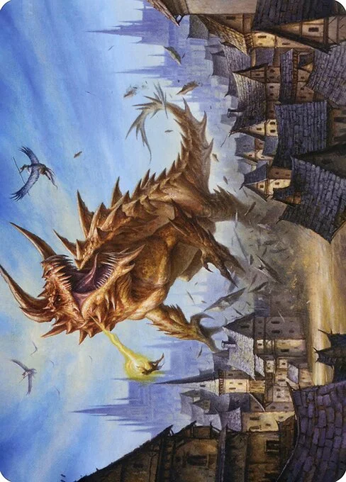 The Tarrasque // Tarrasque, carta Magic di tipo Card // Card illustrata da Filip Burburan