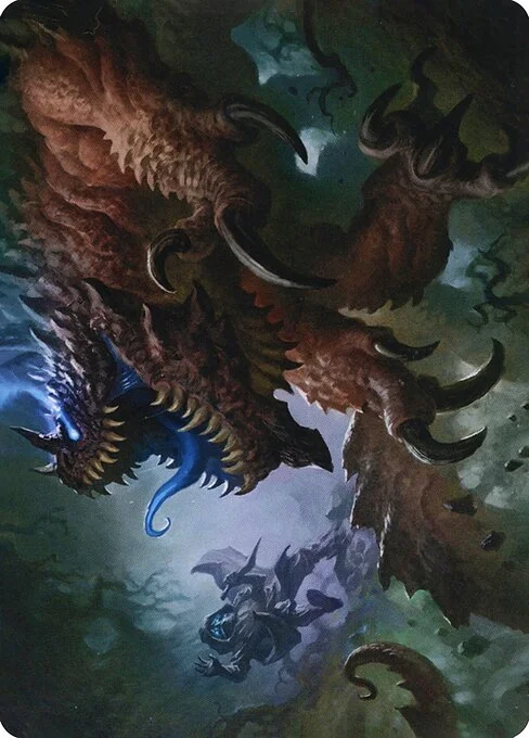 Underdark Basilisk // Basilisk, carta Magic di tipo Card // Card illustrata da Brent Hollowell
