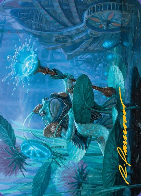 Dour Port-Mage // Dour Port-Mage, carta Magic di tipo Card // Card illustrata da Ryan Pancoast