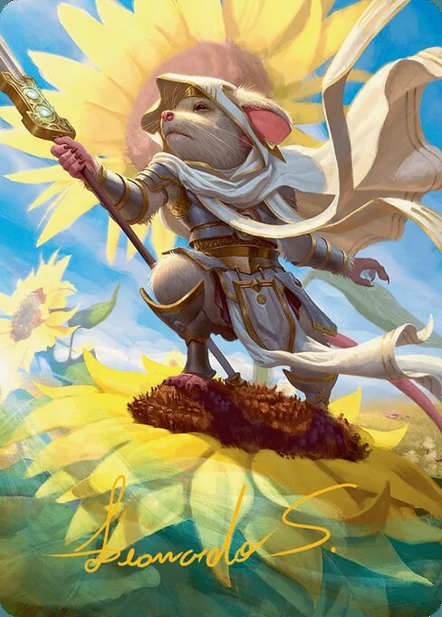 Elspeth, Sun's Champion // Elspeth, Sun's Champion, carta Magic di tipo Card // Card illustrata da Leonardo Santanna