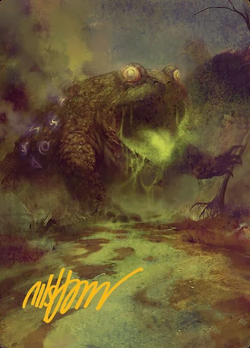 The Gitrog Monster // The Gitrog Monster, carta Magic di tipo Card // Card illustrata da Nils Hamm