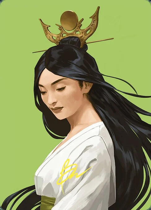 Azusa, Lost but Seeking // Azusa, Lost but Seeking, carta Magic di tipo Card // Card illustrata da Benjamin Ee