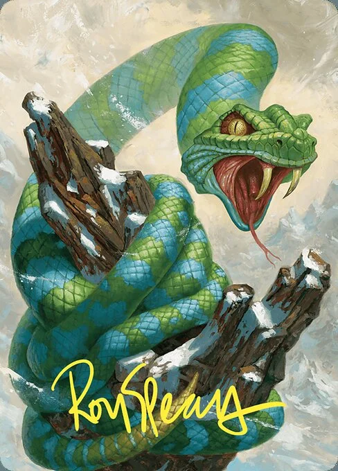 Ohran Frostfang // Ohran Frostfang, carta Magic di tipo Card // Card illustrata da Ron Spears