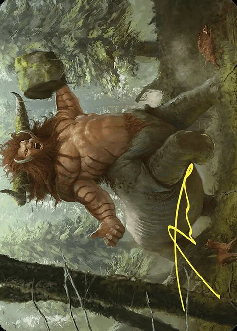 Stonehoof Chieftain // Stonehoof Chieftain, carta Magic di tipo Card // Card illustrata da Camille Alquier