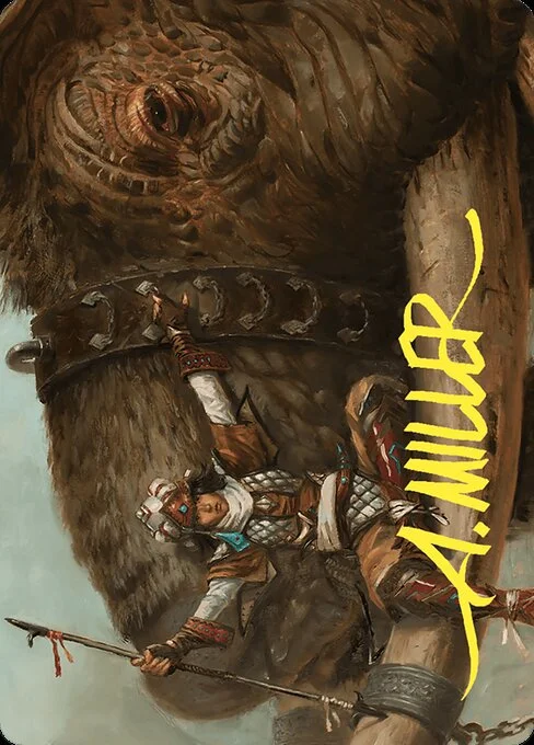 Tuskguard Captain // Tuskguard Captain, carta Magic di tipo Card // Card illustrata da Aaron Miller
