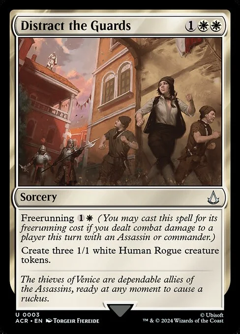 Distract the Guards, carta Magic di tipo Sorcery illustrata da Torgeir Fjereide