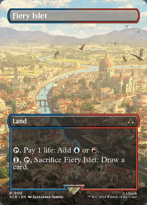 Fiery Islet, carta Magic di tipo Land illustrata da Alexander Gering