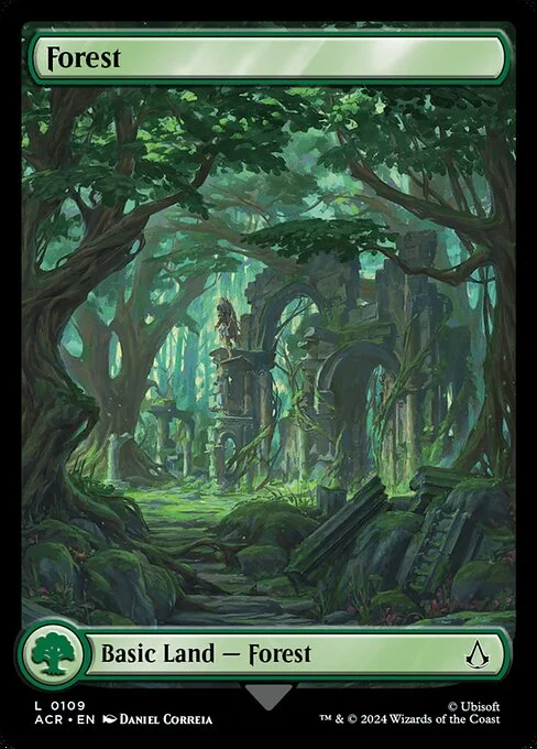 Forest, carta Magic di tipo Basic Land — Forest illustrata da Daniel Correia