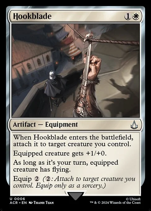 Hookblade, carta Magic di tipo Artifact — Equipment illustrata da Thanh Tuấn