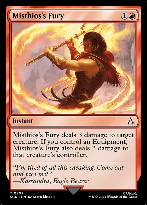Misthios's Fury, carta Magic di tipo Instant illustrata da Allen Morris