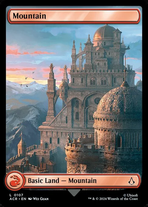 Mountain, carta Magic di tipo Basic Land — Mountain illustrata da Wei Guan