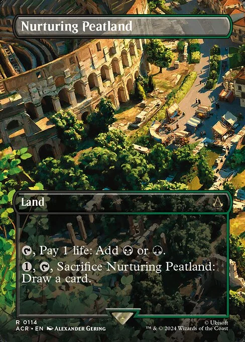 Nurturing Peatland, carta Magic di tipo Land illustrata da Alexander Gering