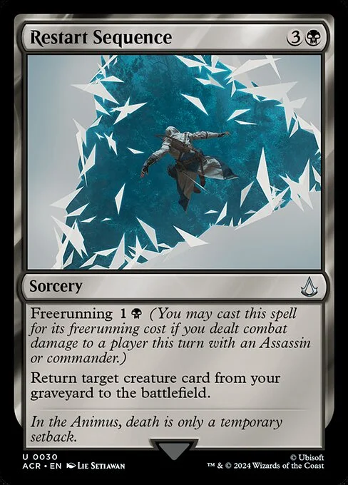 Restart Sequence, carta Magic di tipo Sorcery illustrata da Lie Setiawan