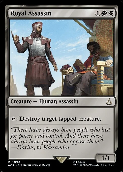 Royal Assassin, carta Magic di tipo Creature — Human Assassin illustrata da Vilhelmas Banys