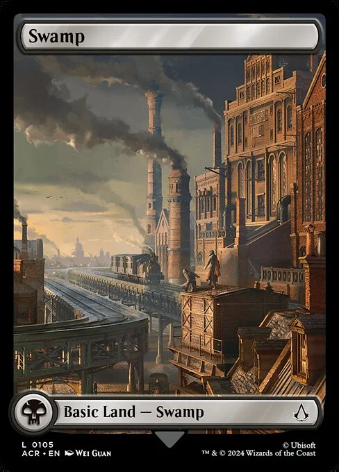 Swamp, carta Magic di tipo Basic Land — Swamp illustrata da Wei Guan