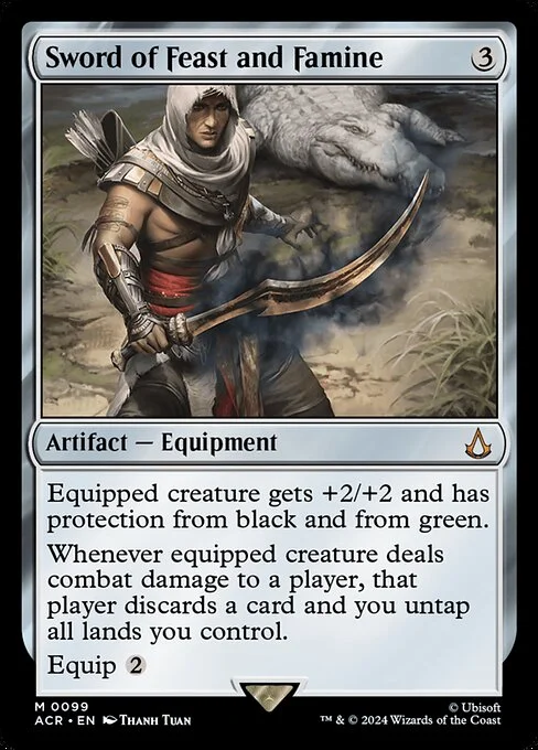 Sword of Feast and Famine, carta Magic di tipo Artifact — Equipment illustrata da Thanh Tuấn