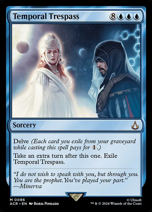 Temporal Trespass, carta Magic di tipo Sorcery illustrata da Borja Pindado
