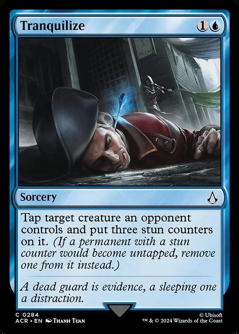 Tranquilize, carta Magic di tipo Sorcery illustrata da Thanh Tuấn