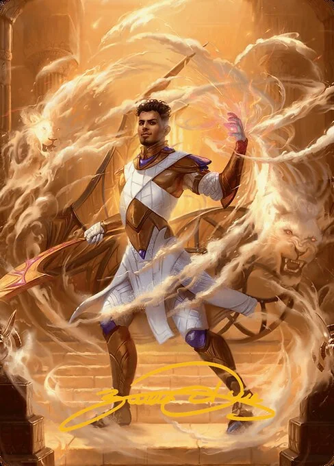 Basri, Tomorrow's Champion // Basri, Tomorrow's Champion, carta Magic di tipo Card // Card illustrata da Justyna Dura